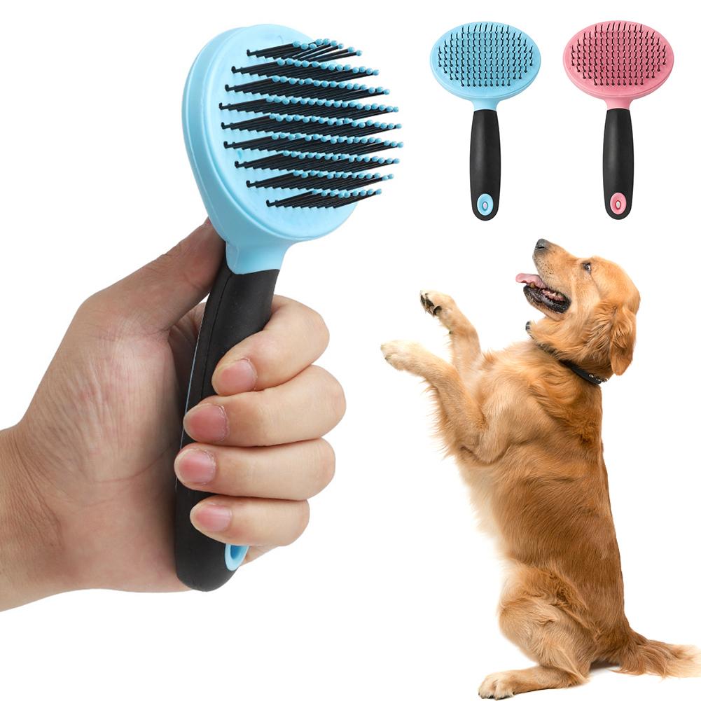 Изображение товара: Dog Cat Comb Shedding Tool Brush Comb Rake Pet Fur Grooming Quick Clean Short Hair Dropship for Pet Hair Removal