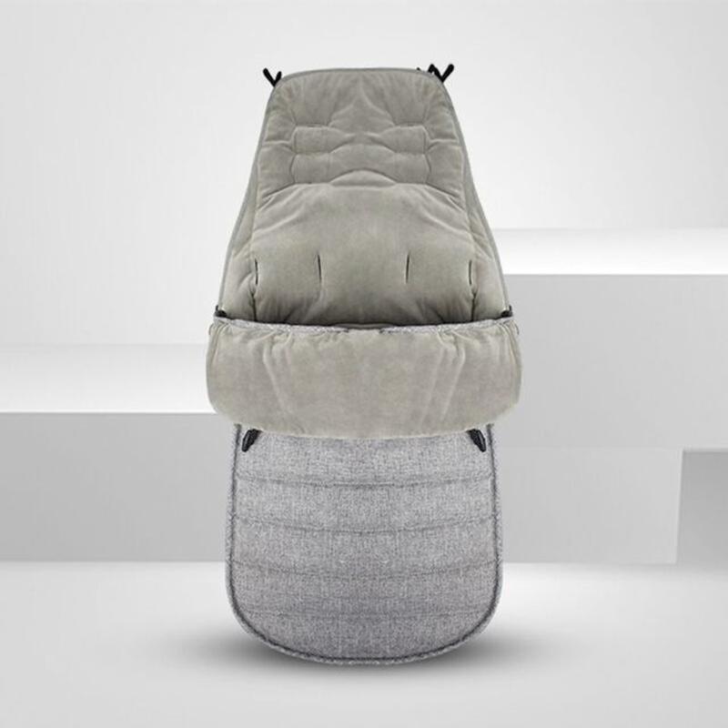 Изображение товара: Зимние толстые теплые спальные мешки, ветрозащитный детский спальный мешок, конверт для новорожденных, подушка для коляски, подушка для ног, коляска