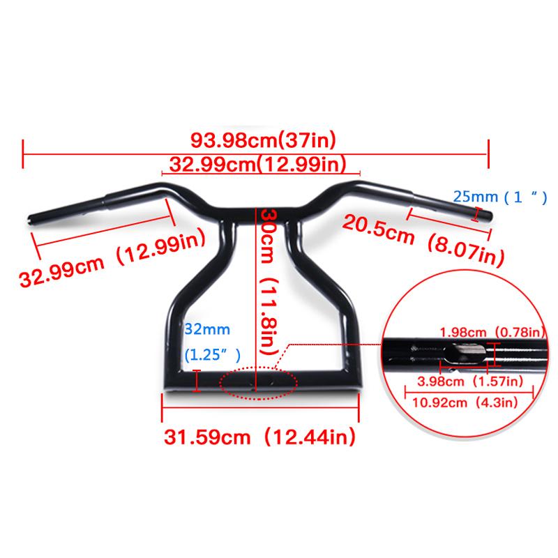 Изображение товара: Руль для мотоцикла с высокой посадкой, 1 дюйм, 25 мм