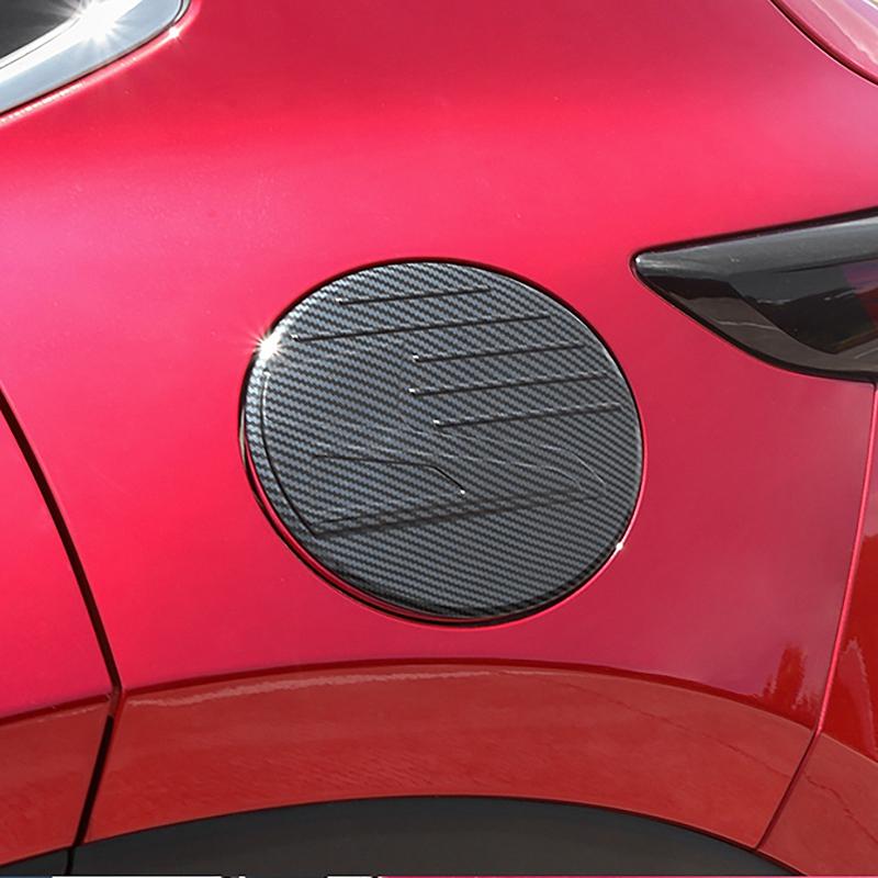 Изображение товара: Для Mazda CX-30 CX30 2020 ABS крышка из углеродного волокна для топливного бака Крышка отделка Защитная Наклейка для газового бака Стайлинг автомобиля