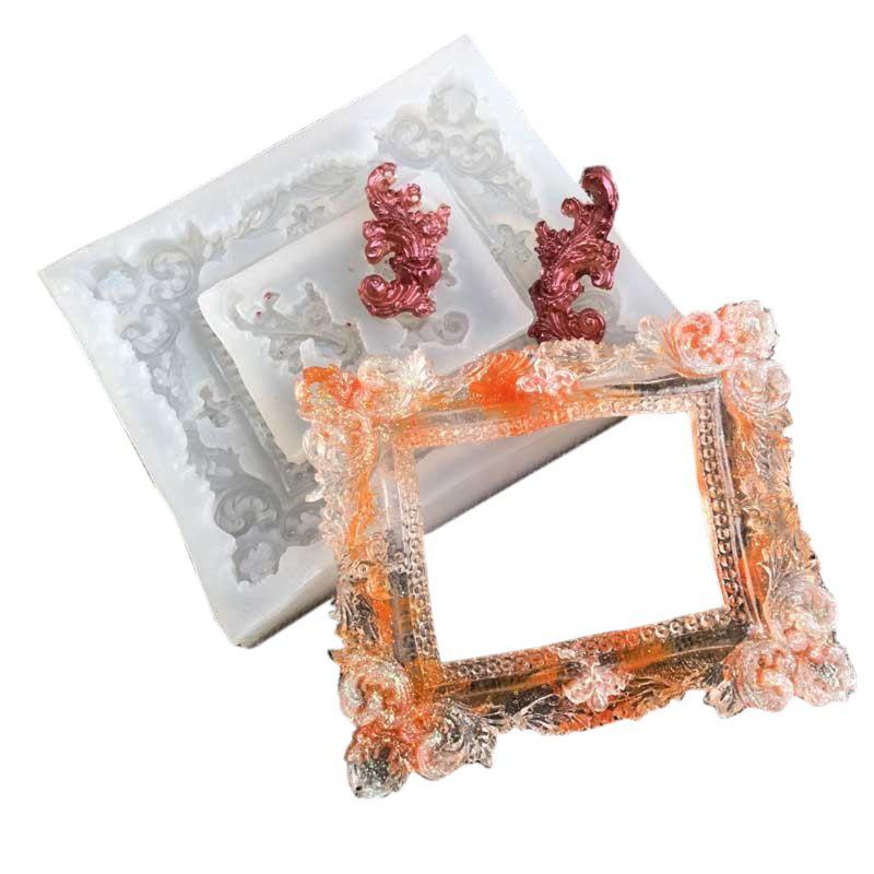 Изображение товара: Ручная работа фоторамка из смолы силиконовая рамка для картин помадка формы для искусства Ремесла