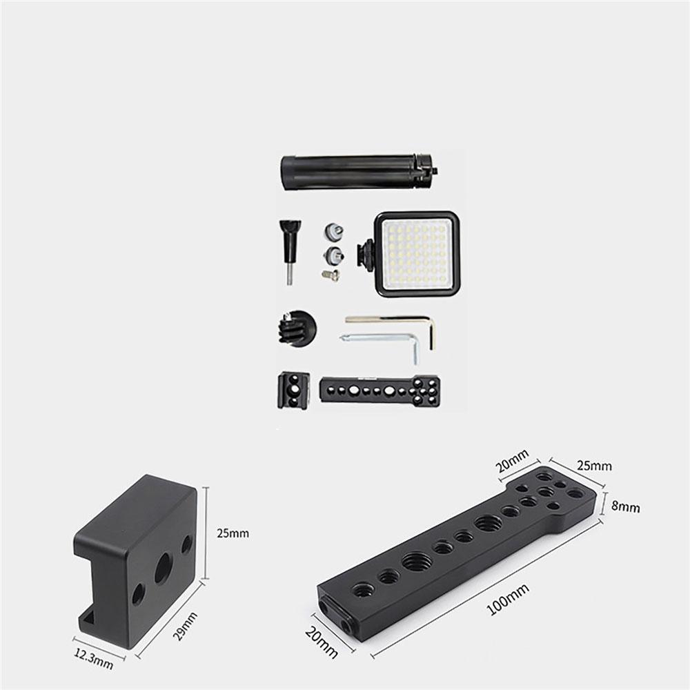 Изображение товара: Кронштейн для штатива камеры с креплением на подставке с светодиодный удлинительной пластиной для DJI OM4 для OSMO Mbile 3 2 карданный стабилизатор