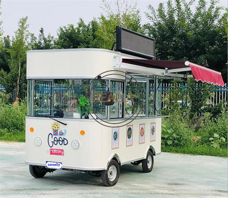 Изображение товара: Мобильный телефон, уличный продовольственный грузовик, электрический автобус, 4-колесный продовольственный киоск, уличный автомобиль для доставки еды