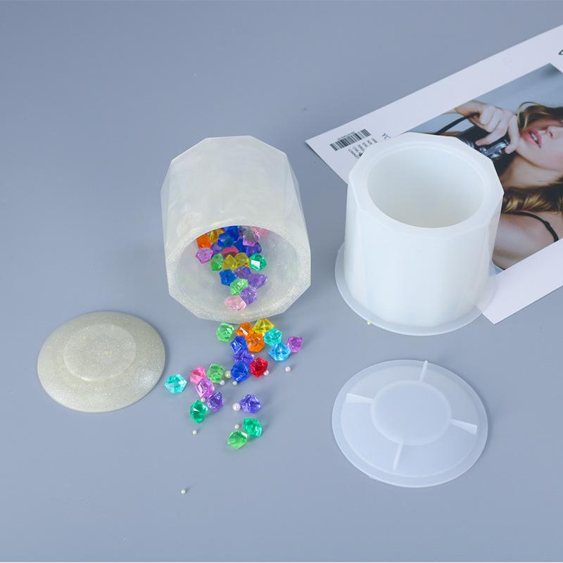 Изображение товара: DIY полимерная форма круглая Цилиндрическая Коробка для хранения силиконовая форма формы для эпоксидной смолы ювелирные инструменты декоративное ремесло