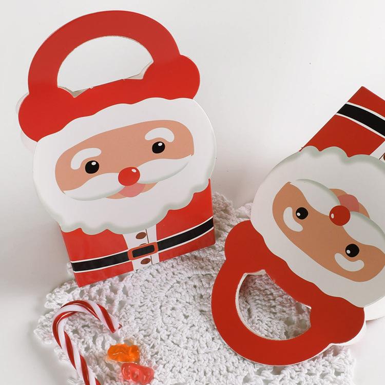 Изображение товара: 25pcs Christmas gift design Santa Claus Paper Box candy Cookie Macaron party gift Packaging handmade candle soap use