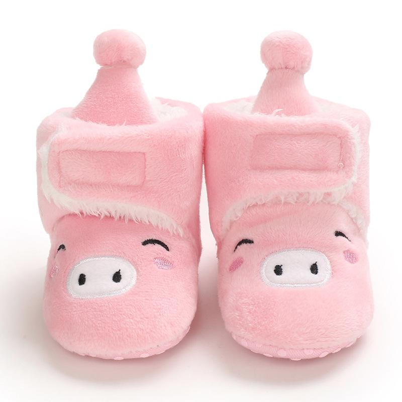 Изображение товара: Детская обувь для новорожденных, начинающих ходить, унисекс, Cozie, из искусственного флиса, зимняя теплая детская обувь для малышей, обувь для кроватки, Классические сапоги-Тапочки