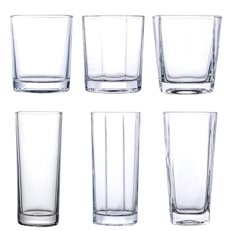 Изображение товара: Набор стеклянных чашек 6, домашние термостойкие питьевые чашки, прозрачная чайная чашка, чашка для молока, завтрака, сока, пивная чашка