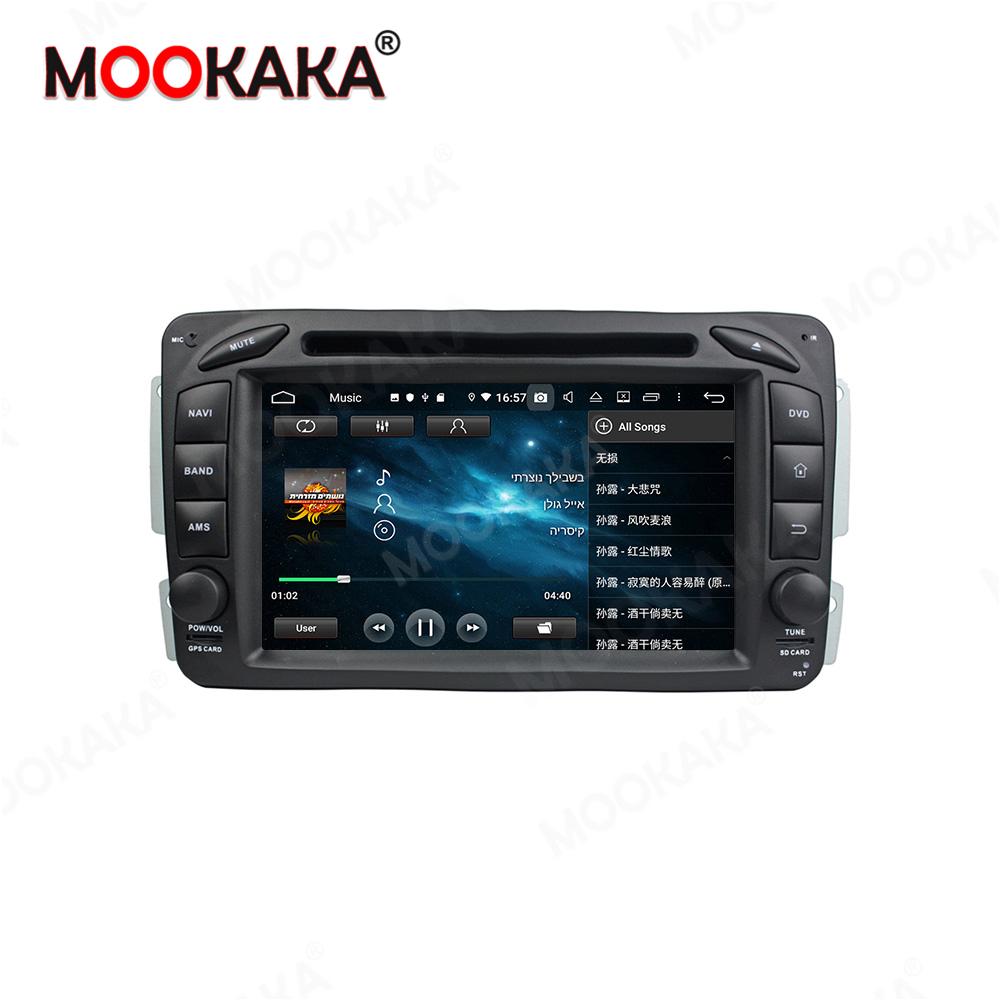 Изображение товара: Автомобильный мультимедийный плеер с GPS-навигацией, Android 10, 64 ГБ, для Benz ML W163 CLK W209 2002-2005 C-Class W203 SLK, головное устройство с радио и стереозвуком
