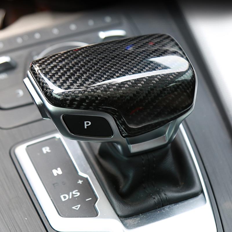 Изображение товара: Автоматическая ручка переключения передач Turn fur, наклейка на крышку рамы, ручка переключения передач для Audi A4 S4 A5 S5 Q5 Q7 2017 2018 2019 2020