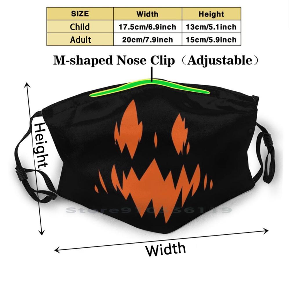Изображение товара: Простой спутанный костюм монстра на Хэллоуин идеальный подарок идея дизайн рта Пылезащитный фильтр моющаяся маска для лица для детей простой