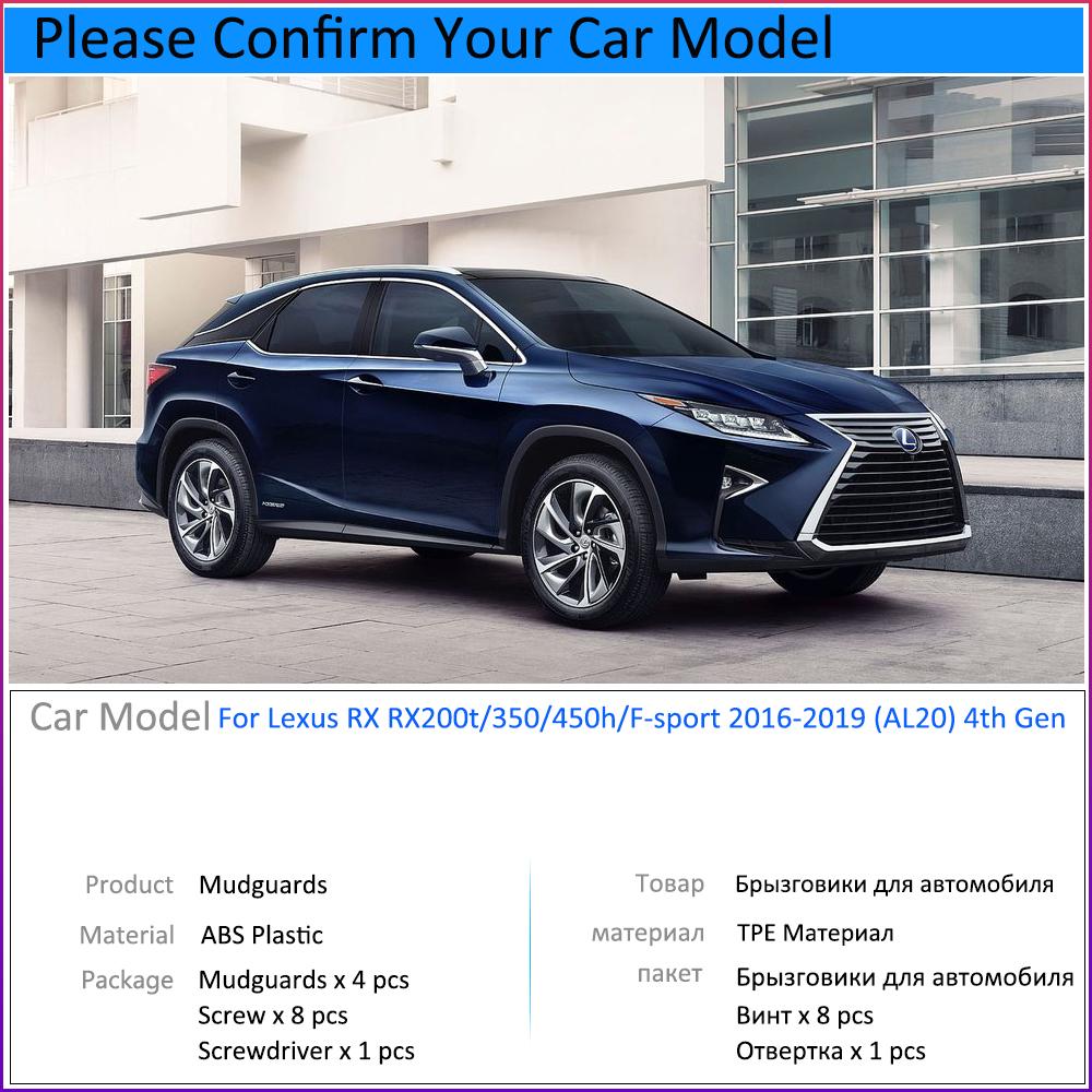 Изображение товара: Брызговик для Lexus RX RX350 RX450h RX200T RX350L F-sport 2016 ~ 2019 2017, автомобильные аксессуары, брызговик, крыло, автозапчасти