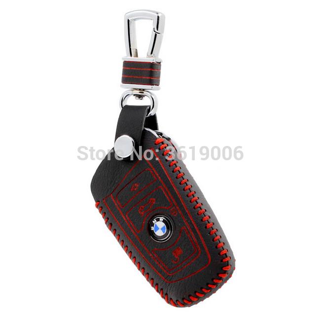 Изображение товара: Высококачественный кожаный чехол для ключа дистанционного управления LUCKEASY, чехол-держатель для BMW 3 серии 5