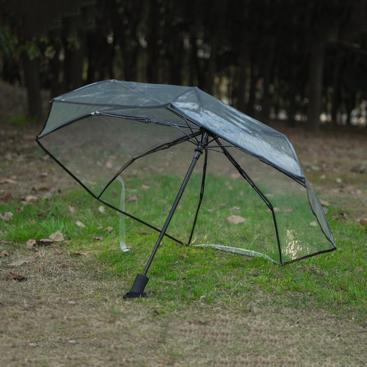 Изображение товара: Зонт Автоматический, складной, ветрозащитный, прозрачный