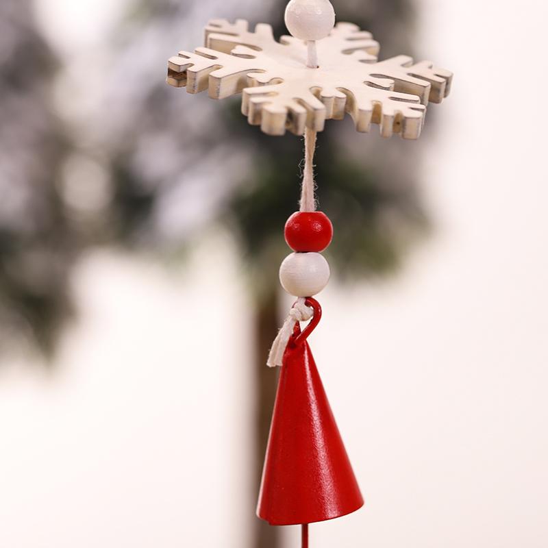Изображение товара: Рождественская деревянная подвеска колокольчики Милый Снеговик Санта олень рождественское елка подвесные изделия украшения из дерева рождественские украшения