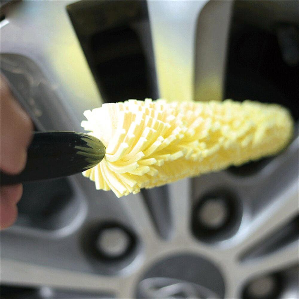 Изображение товара: Моющая щетка для автомобильных колес, ручка, диски, инструменты для очистки шин для Volkswagen vw Jetta Golf 7 5 6 Passat Phaeton 4,2 EOS 3,2 V6