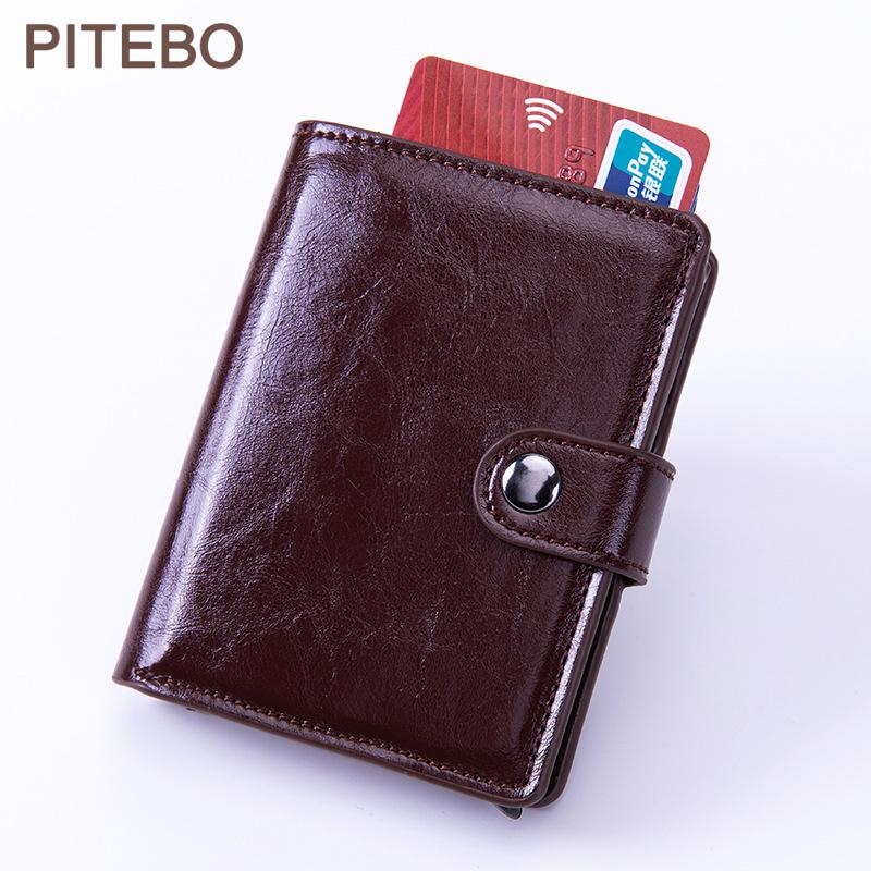 Изображение товара: Женский кошелек PITEBO 2020, модный длинный кожаный высококачественный деловой кошелек для карт, классический мужской кошелек на молнии, деловой женский кошелек