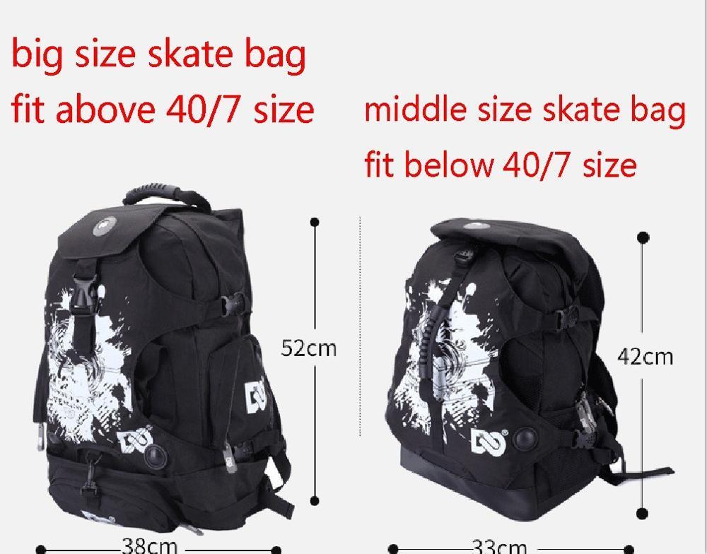 Изображение товара: Рюкзак для коньков, сумка для роликовых коньков, обуви, рюкзак для взрослых, мужская и женская уличная походная сумка на плечо