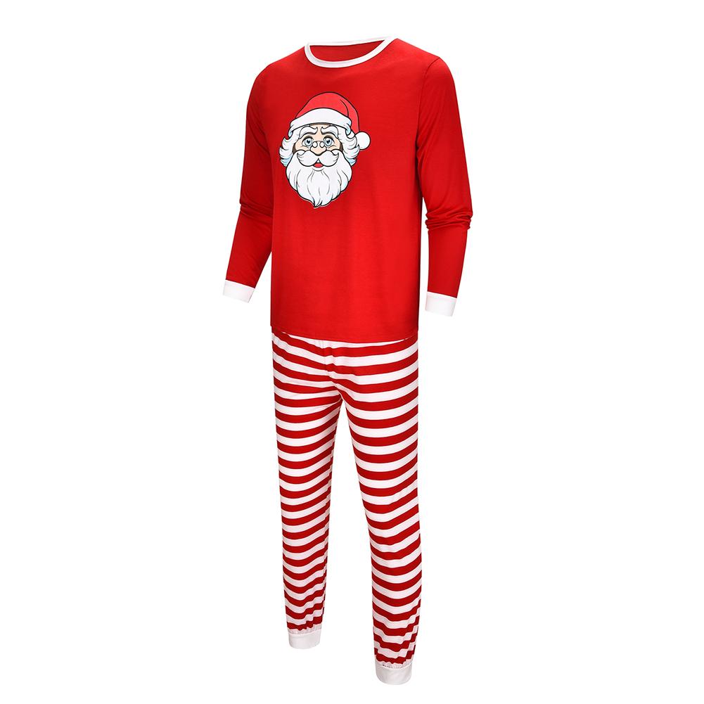 Изображение товара: Рождественская одежда для родителей и ребенка рождественские Семейные пижамные комплекты с мультяшным принтом Футболки и штаны для родителей и детей комплект из 2 предметов