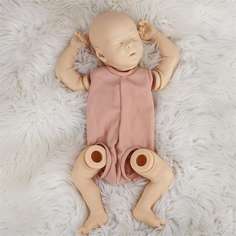 Изображение товара: Кукла без рисунка «сделай сам», виниловая Мягкая Реалистичная кукла-младенец для сна, незавершенная кукла, 45 см