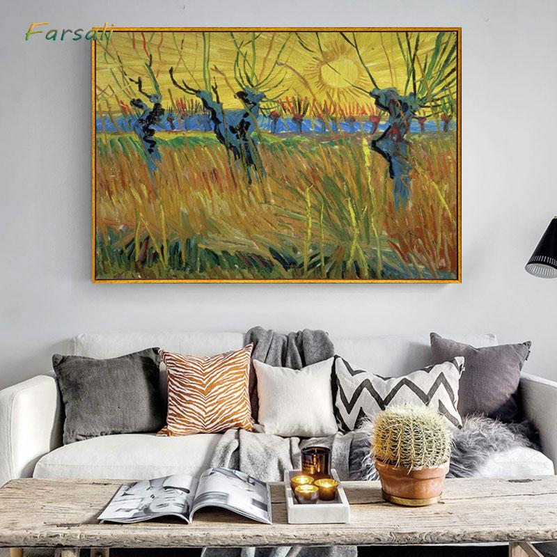 Изображение товара: Плакат Ван Гог, звездная ночь, абстрактный пейзаж, известный классический настенный Рисунок, декоративная картина, современный декор для гостиной