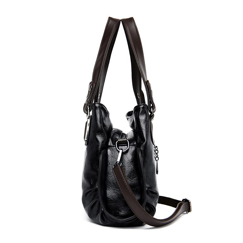 Изображение товара: Высококачественные Женские сумки через плечо для женщин 2020 Повседневная Сумка-тоут кожаные роскошные сумки женские сумки дизайнерские сумки