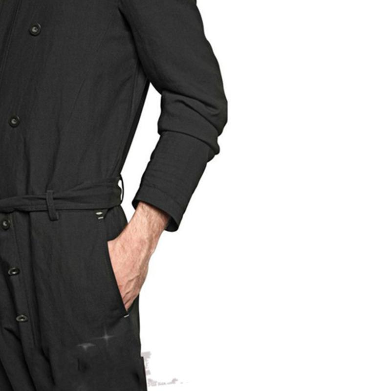 Изображение товара: Повседневный комбинезон в европейском и американском стиле, свободный осенне-зимний мужской комбинезон, мужские брюки, комбинезоны с длинным рукавом