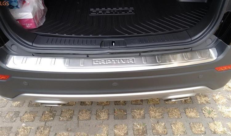 Изображение товара: Для Chevrolet CAPTIVA 2008-2017 Высокое качество нержавеющая сталь багажник порог защитная пластина Защита от царапин автомобильные аксессуары