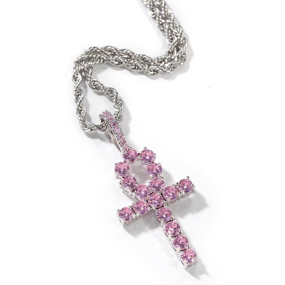 Изображение товара: TBTK цветной кулон ожерелье с цветным кубическим цирконием модные хип-хоп ювелирные изделия Прямая поставка