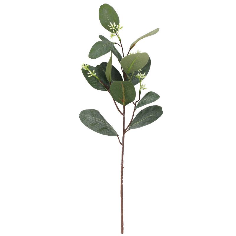 Изображение товара: Искусственный эвкалипт, листья, искусственный Шелковый цветок, искусственное растение, свадебное украшение, листья зеленого эвкалипта, ветка