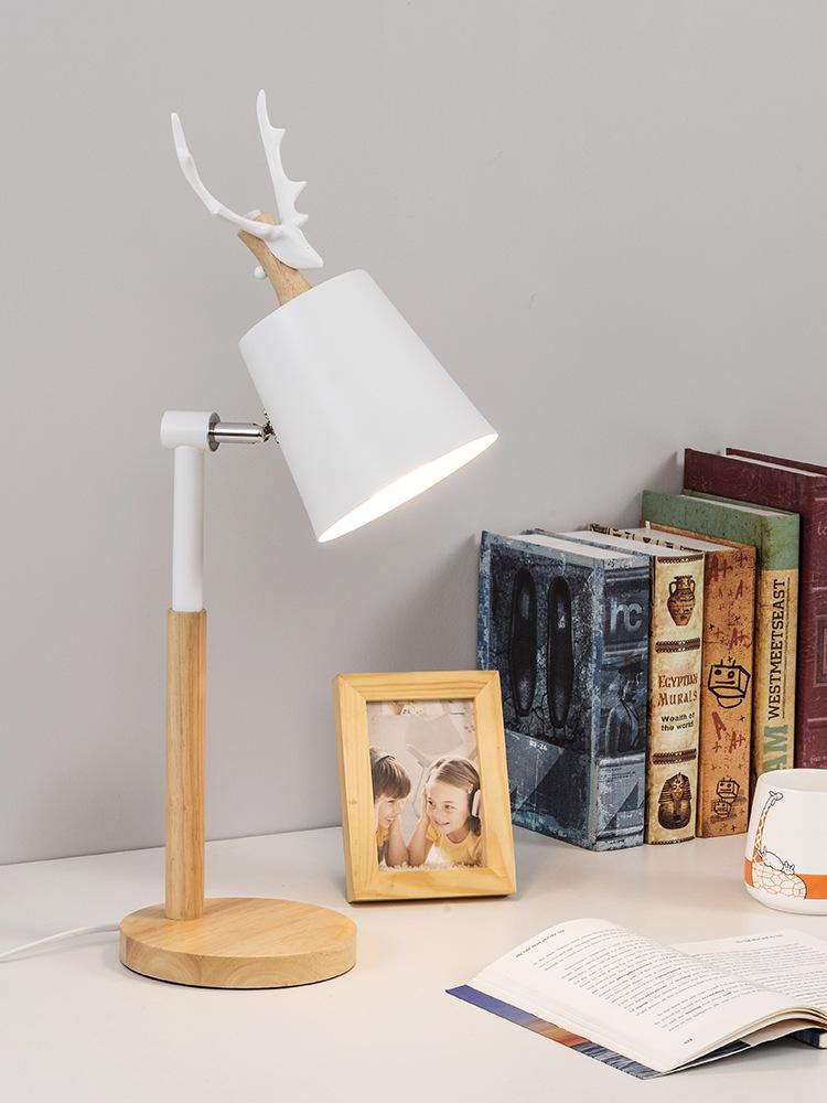 Изображение товара: Настольная лампа, защита, настольная лампа для студентов колледжа, общежития, креативная, современная, простая, Северная Европа, прикроватная лампа для спальни, теплая настольная лампа