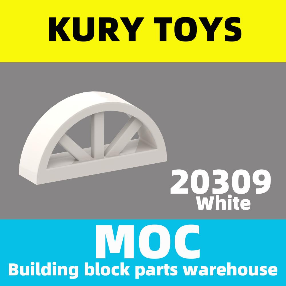 Изображение товара: Kury Toys DIY MOC для 20309 строительных блоков, детали для окна 1x4x1 2/3 со шпулей, закругленная Крышка для двери и окна