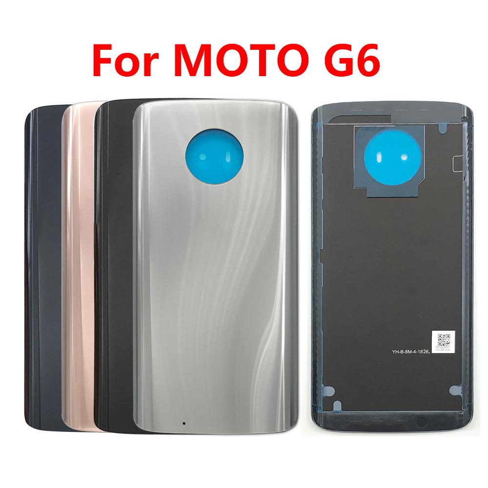 Изображение товара: Задняя крышка батарейного отсека, стекло для Motorola Moto One / G6 Plus / G7 Power / One Macro / G9 Play / E7 с клеем