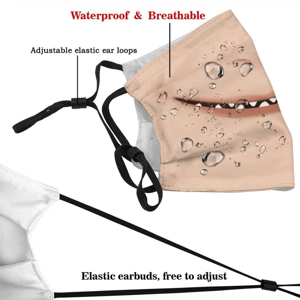 Изображение товара: Страшная крошечная маска для улыбки и носа, многоразовый фильтр Pm2.5 для улыбки своими руками, детская маска для рта, страшная улыбка для зубов