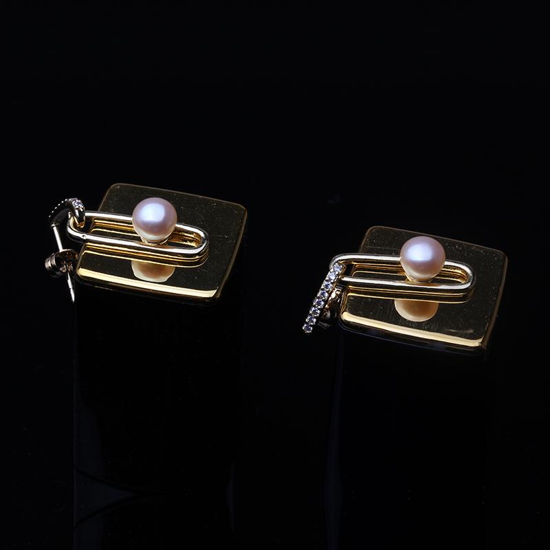 Изображение товара: 925 Sterling Silver Jewelry Pearl Earrings 2020 Fine Natural Pearl jewelry stud Earrings For Women wholesale