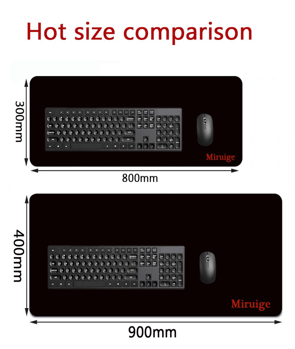 Изображение товара: Черный и красный коврик для мыши XXL, минималистский игровой Настольный коврик, большой коврик для клавиатуры, игровой коврик для мыши 90x4 0 см/80x30 см, настольные коврики для ноутбука