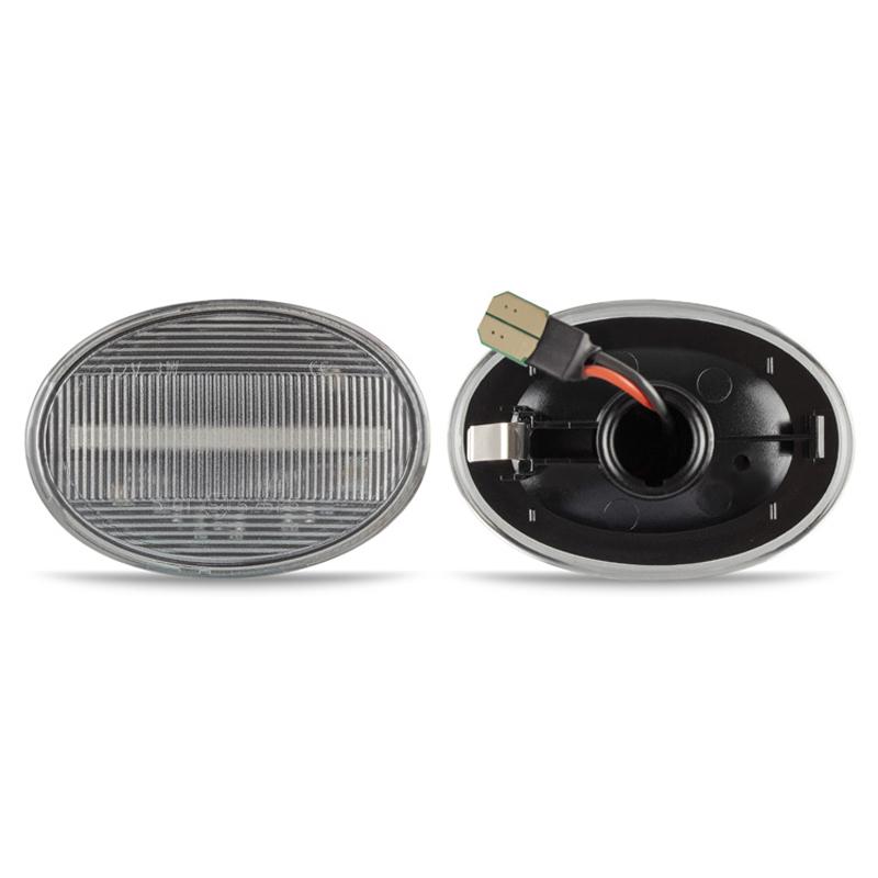 Изображение товара: 2 шт. светодиодный динамический Янтарный Боковой габаритный фонарь указателя поворота ретранслятор светильник последовательного мигалка для MINI Cooper R55 R56 R57 R58 R59
