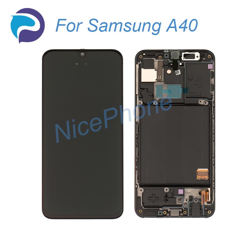 Изображение товара: ЖК-экран + сенсорный дигитайзер для Samsung A40, экран 1560*720 SM-A405F/FN/FM для Samsung Galaxy A40, Замена ЖК-экрана