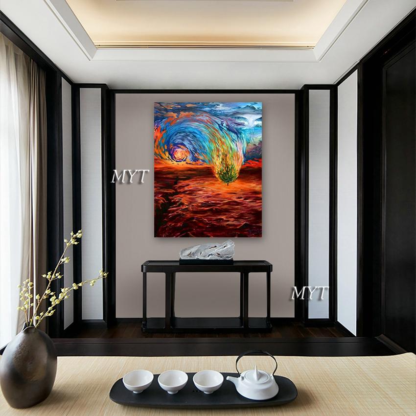 Изображение товара: Абстрактное больше цветов облако 100% ручная роспись маслом на холсте Ручная работа настенные картины для гостиной домашний декор