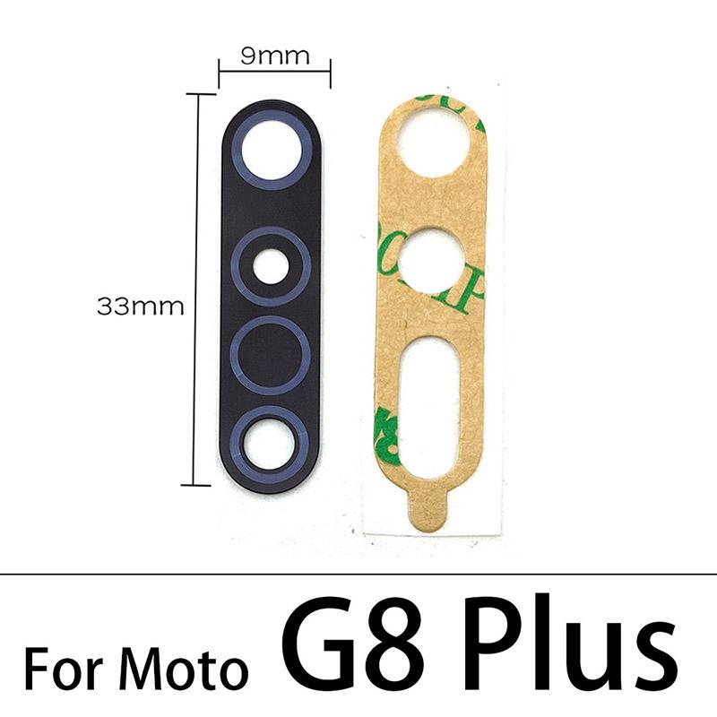 Изображение товара: 100 шт., стеклянный объектив задней камеры с наклейкой для Motorola Moto E5 Plus E7 Z3 G8 Play G5 G6 G7 G8 Plus G8 Power Lite Z4 X4