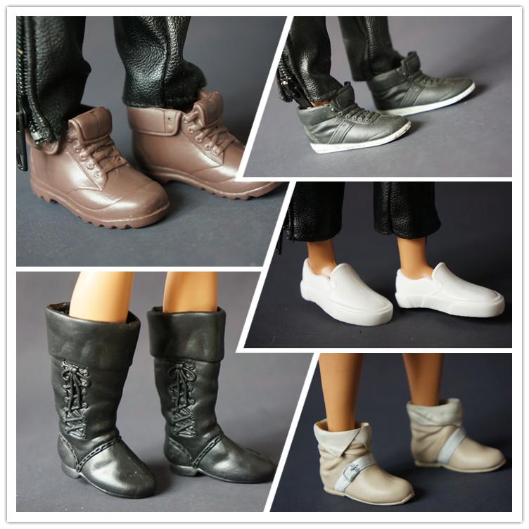 Изображение товара: 1 пара модная повседневная обувь принца смешанного стиля для Барби подруги Кена куклы одежда костюм аксессуары детская игрушка