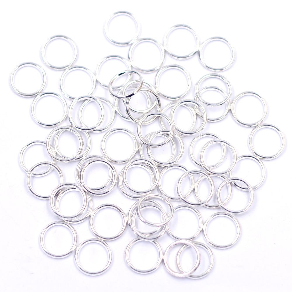 Изображение товара: 12 видов стилей кольца из цинкового сплава с припаянными кольцами, круглые соединители для самостоятельного изготовления ювелирных изделий ручной работы