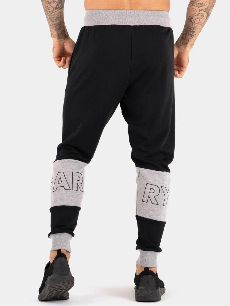 Изображение товара: Брюки мужские спортивные, маленькие штаны, уличные тренировочные, однотонные, пэчворк, повседневные джоггеры, осень