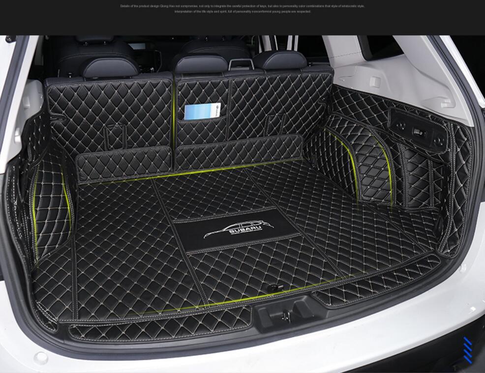 Изображение товара: Вышивка для автомобиля, кожаная подкладка для багажника, подкладка для грузов, подкладка для ног для Subaru Forester 2019 2020