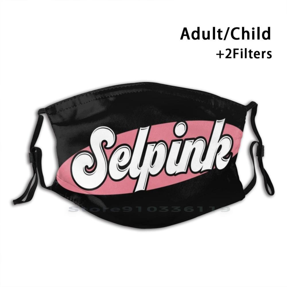 Изображение товара: Selpink дизайн Пылезащитный фильтр смываемая маска для лица дети Selpink Selena Gomez Pink K Pop Song Music