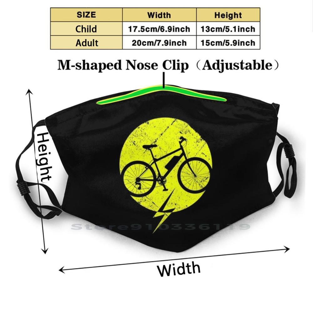 Изображение товара: Маска для лица моющаяся смешная, маска для езды на велосипеде с фильтром, для взрослых и детей