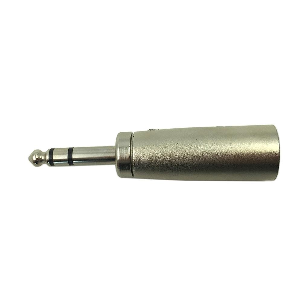 Изображение товара: 3-контактный XLR штекер к 6,35 мм 14 дюймов 3 полюс стерео штекер с двумя штыревыми концам аудио разъем адаптера