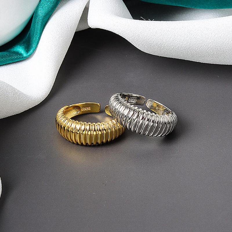 Изображение товара: Женские кольца KOFSAC, золотистые и серебристые кольца, украшения для вечевечерние