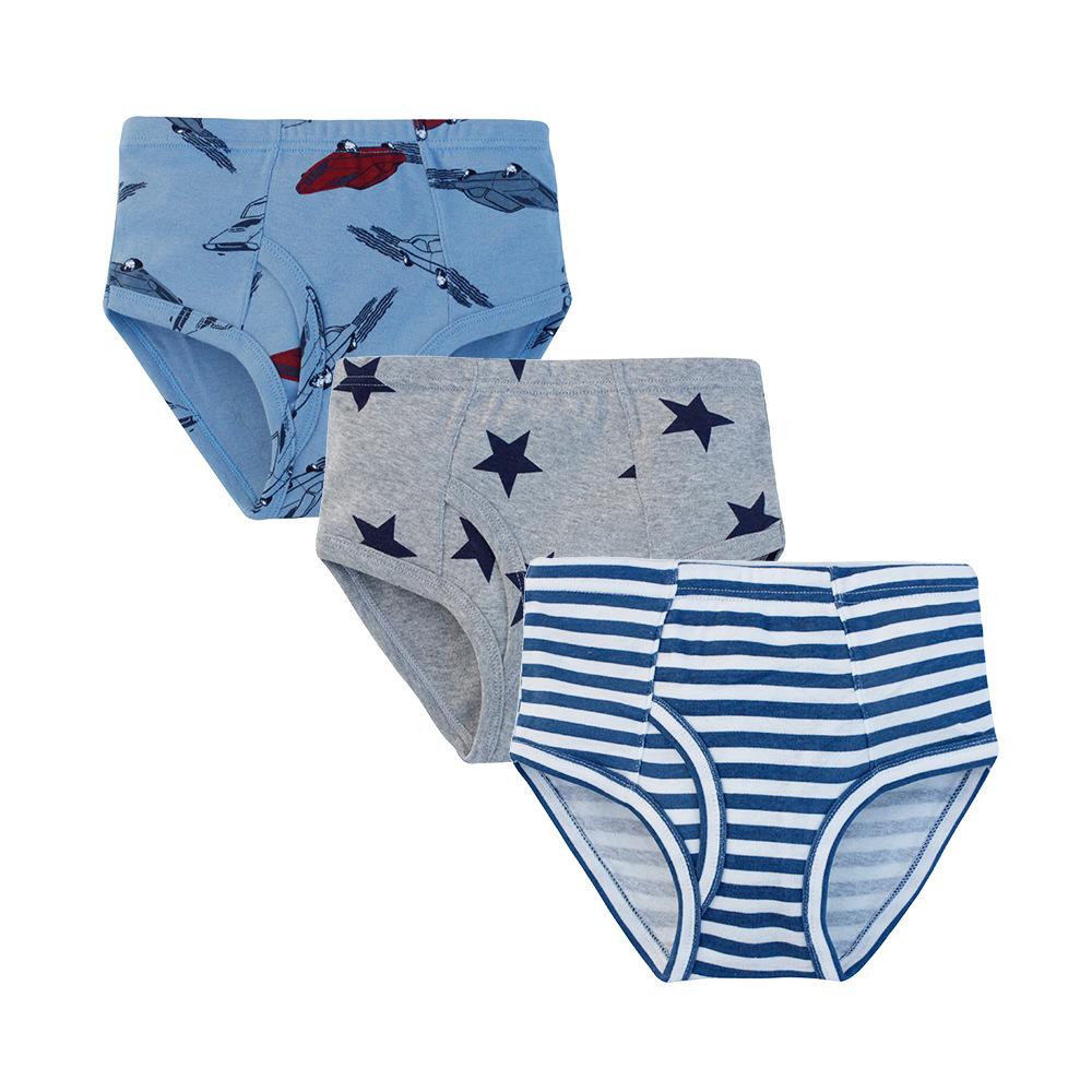 Изображение товара: 3 Pcs Pure Cotton Children Underwear Boys Panties Cute Cartoon Dinosaurs Print Kids Briefs Child Boy Pants 3-12 Years