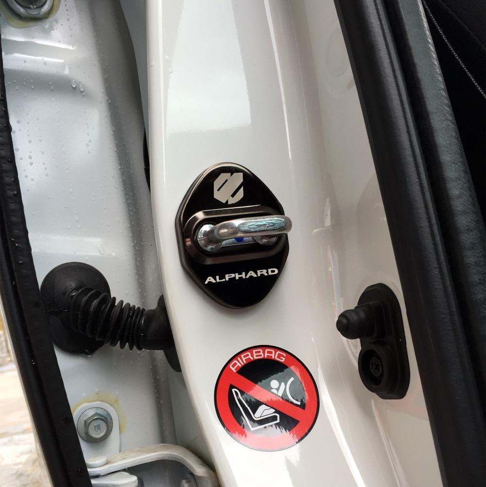 Изображение товара: Может быть DIY крышка замка двери автомобиля чехол с эмблемой для Toyota Harrier lexus C-HR ЧР для Toyota Alphard/Vellfire 86 Vellfire accossories Тюнинг автомобилей