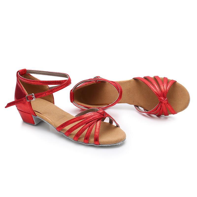 Изображение товара: Hipposeus/Обувь для латиноамериканских танцев для девочек; Женская Обувь для бальных танцев; Современная танцевальная обувь для танго; Обувь на каблуке 4 см; Прямая поставка